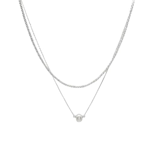 Collier ras du cou double perles argent pour sublimer vos tenues