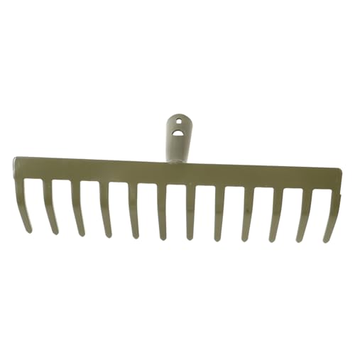 Operitacx Rastrillo De Jardín Resistente Cabezal De Metal Rastrillo para Nivelar Césped Herramienta De Jardinería para Barrer El Huerto