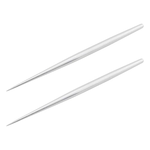 Kueohse 2 Cuchillos para Tallar Arcilla de Cerámica, Aguja de Acero Inoxidable con Forma de Lágrima, Herramientas para Esculpir Cerámica.