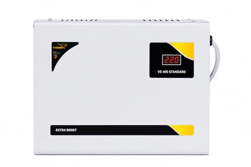 Image of V-Guard VE 400 Voltage Stabilizer AC 1.5 ton 90-300V (White)