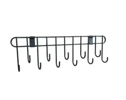 C7Gangani Premium Iron Kitchen Tool Hanger | 11 Hook Rail for Spoons, Ladles & Mugs-image-15