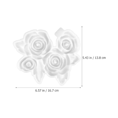 Molde de silicone rosa para resina molde de vela 3D flor vela molde de sabão epóxi fundição resina m