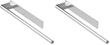 Ibergrif M34453A portasciugamani, Argento, onze size (Confezione da 2)