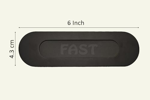Image of FAST CSH03 Stainless Steel Black Architechral Cabinet Concealed Sliding Door Handle for Wardrobe & Cupboard Doors. (6 INCH)