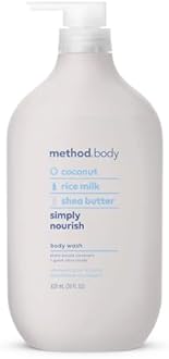 Method Body Wash, Simply Nourish, Paraben and Phthalate Free, 28 oz (Pack of 1)