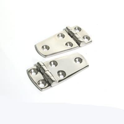 Charnière inox marine 76x38mm quincaillerie inox pour pont et trappe bateau