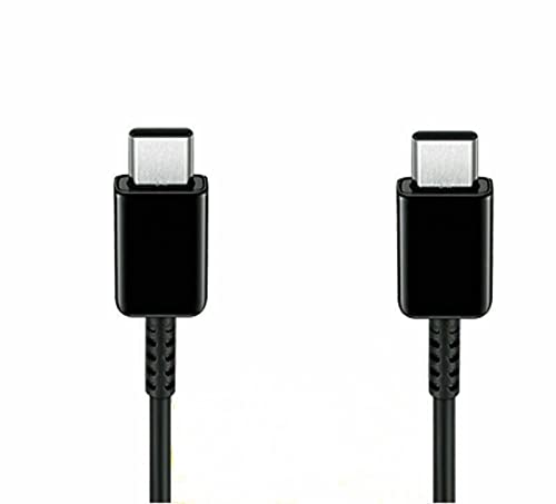 USB C to USB C Fast Charging Cable 1M 100W PD Type C Power Data Lead Compatible w/MacBook Pro & iPad Pro 2020,Samsung S20, S21 Ultra, Switch, XPS 13 Pixel 4a Redmi Note 9 & Other USB C Charge, Black