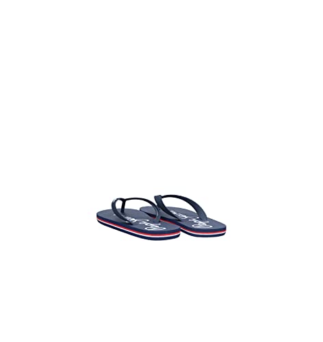 Pepe Jeans London Bay Beach Brand M, Tongues Homme, 595NAVY, 44 EU Cover