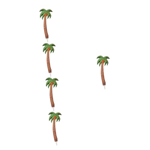 Stylos à bille en bois cocotier ABOOFAN (lot de 5) pour l'école