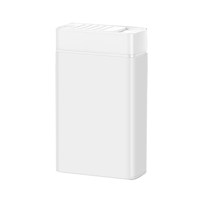 Cigarette Case with Dual Arc Lighter 20pcs 84mm Regular/King Size Cigarettes Box Built-in USB Electric Rechargeable Flameless Windproof Lighter Magic Cigarette Box (Black-White)