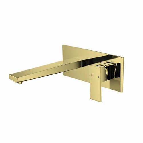 Mitigeurs de lavabo de salle de bains muraux laiton chaud froid G1/2