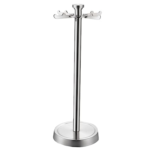 Ciieeo 6-hook Stainless Steel Kitchen Rack Multi-function Spatula Holder Spoon Organizer Easy Install Storage Rack