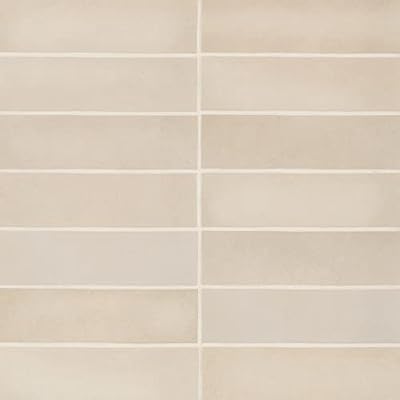 Bedrosians Makoto Matte Ceramic Tile 2.5" x 10", Tatami Beige (34-Pack, 5.38 SF)