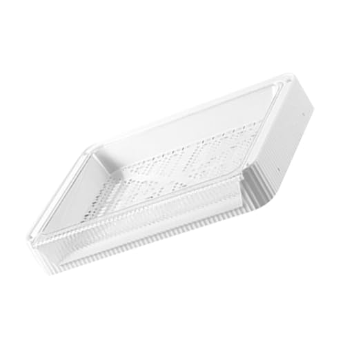 JEWEDECO Plato De Drenaje De Verduras para Hot Pot con Soporte Plegable Bandeja De Almacenamiento De Alimentos Plato De Cocina Multifuncional