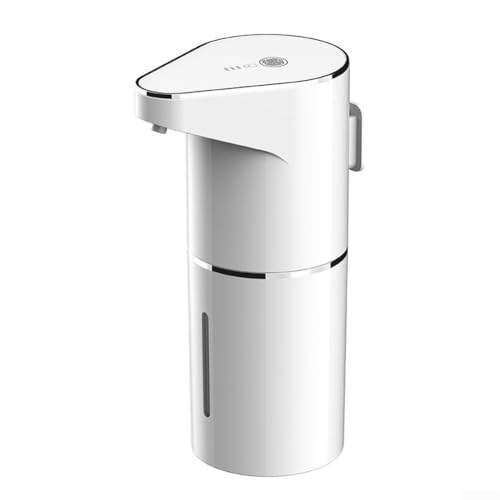 Hasaller Distributore automatico di sapone da 350 ml Dispenser di sapone per le mani in schiuma touchless Batteria ricaricabile USB Distributore di saponi elettrici Dispenser di schiuma regolabile con