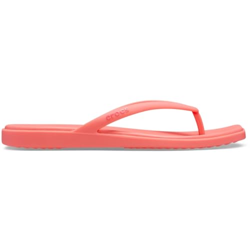 Image of Crocs Women's Miami Flip Flops | Square Toe Flat | 360 Degree Comfort | Croslite Foam Footbed