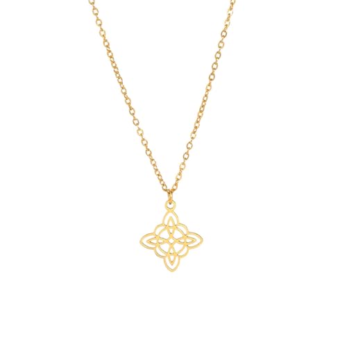 Collier nœud de sorcière contre les énergies négatives : amulette wiccane protectrice