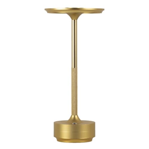 Lampe de bureau USB UFO dorée | Éclairage LED rechargeable pour chambre et bar