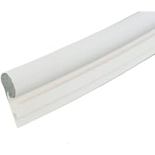 WRS Silverline Offset T-Slot Foam Bulb Weatherstripping for Windows TPE Foam-Filled Compression Seal Replacement, .400" x .188" Offset 24 ft Roll