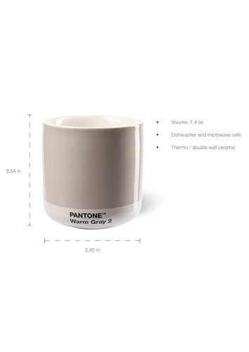 Taza cappuccino termos sin asa 7.44oz Rosa claro miniatura 5