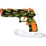 New Dreamgear Quick Shot Plus Bundle 1 Game Nintendo Wii Jungle Camo/Orange Rubberized Grip