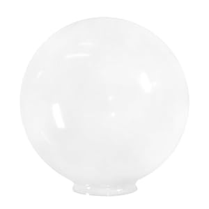 Beam Lighting 10-inch White Acrylic Replacement Globe – Cover for Ceiling, Wall Fixtures, Lamp Posts, or Streetlights