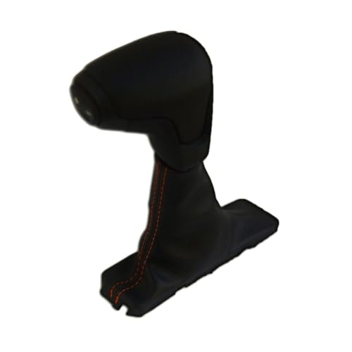 fastgallop Automatic Shiftboot Leather Synthetic Orange Stitch Shift Boot Center Floor for Chevy for Colorado 2015-2019 Insert-Attachment Method CHE-COL-1519