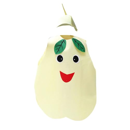 kowaku Costume de fruits pour adultes, accessoires de tenue, déguisement de nourriture de dessin animé, Costumes de Cosplay pour spectacle sur scène, jeu de, poire