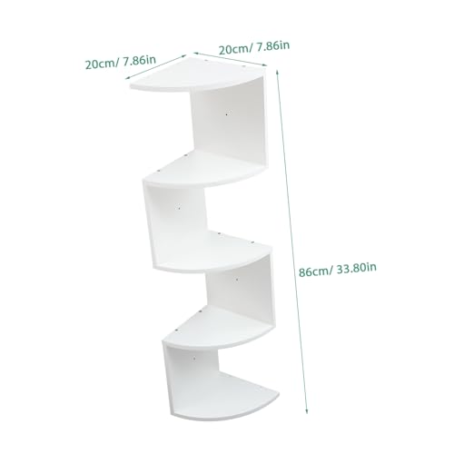 Étagère murale en bois blanc solution gain de place petits espaces