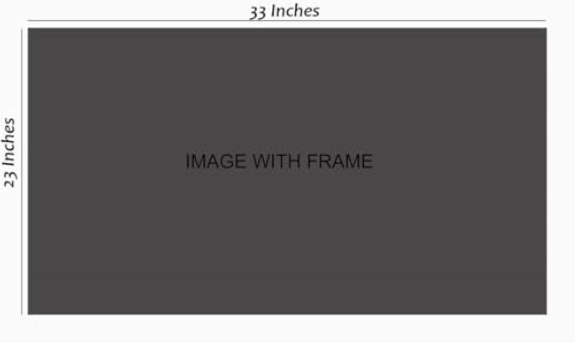 Waterfall Canvas Painting with Frame for Home Decoration