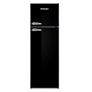 Montpellier MAB346EK 312litre RETRO Fridge Freezer Class E Black