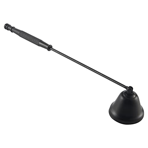 Dewedrt Candle Wick Snuffer Stainless Steel Candle Flame Trimmer Bell Shaped Oil Lamp Scissor Cutter Wax Candle Extinguisher Black