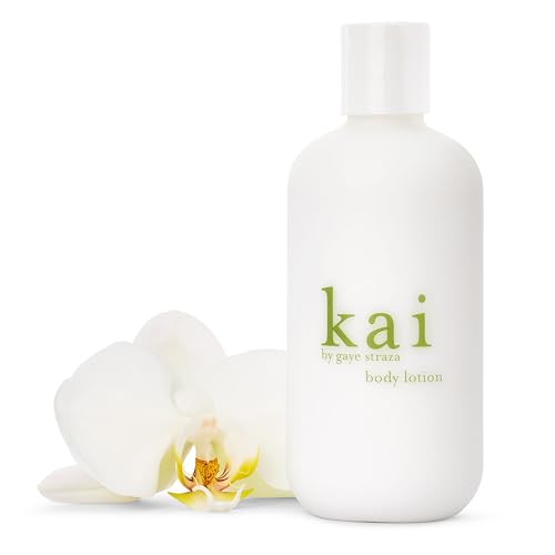 kai body lotion - a nourishing shea butter body lotion scented with fresh & light gardenia wrapped in white exotics, 8 oz | supple, glowing skin, vegan, clean. inspired by memories of Hawaii