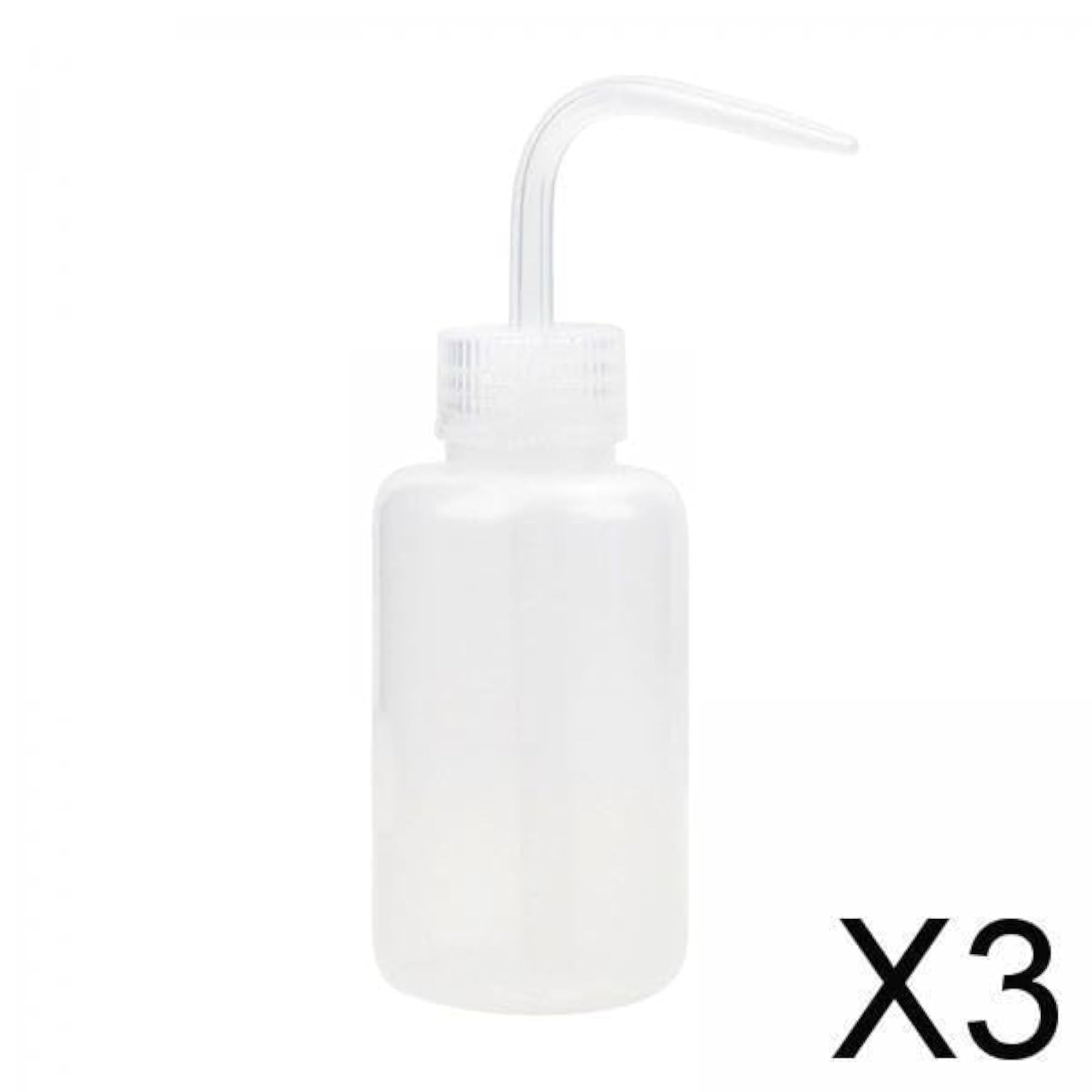 3xWash Bottle with Scale Labels Squeeze Washing Bottle