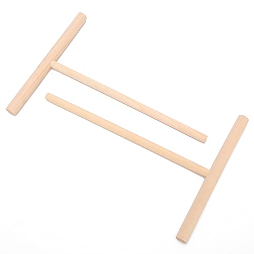 Odorkle Spatola per Pancake a Forma di T, Spatola per Crêpe in Legno con Superficie Liscia, Facile da Usare, Pratica e Comoda, Ideale per Preparare Crêpes, Pancake, Omelette