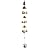 WUSFAR Good Fortune Bottle Gourd with Energy Bead Wind Chimes Copper Alloy 3 Layers+9 Bells for Outdoor Decorations Garden Yard Trees Or As A Good Gift