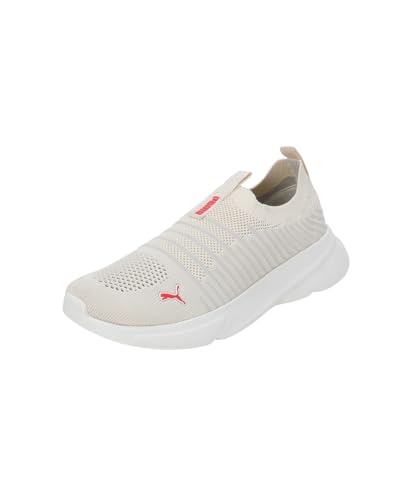 Puma Womens Kardio Slipon WNS Warm White-Vapor Gray-Active Red Sneaker – 4 UK (39713602)