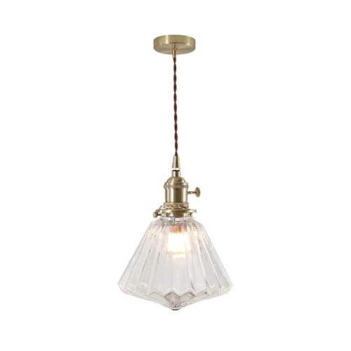 Lampe suspendue LED en verre réglable mini single pour éclairer un petit espace