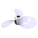 Boat Engine Old Shear Pin Type 6E0-45941-00-EL Propeller 3x7 1/2x8 for Yamaha Outboard 4HP 5HP Marine 2/4-stroke Motor