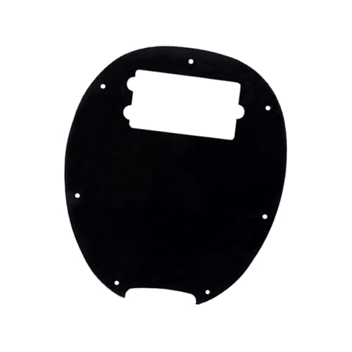 Almencla ミュージックマン4弦ベースギターアクセサリー用の耐久性のある黒いプラスチックピックガード