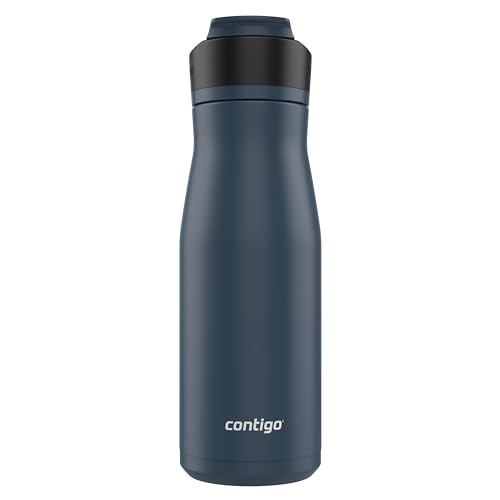 Image of Contigo Ashland Chill 2.0 Insulated Stainless Steel Water Bottle, 32oz, Blueberry