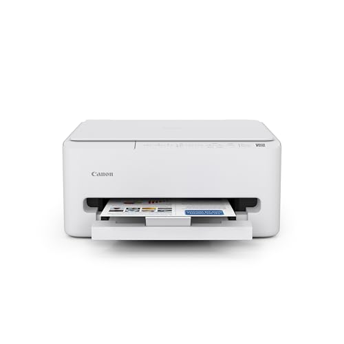 Canon PIXMA TS4320 Wireless Color Inkjet Printer for Duplex Printing, White – Cost Efficient Home...