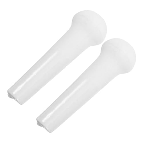 Genérico 2 Piezas molinillo de comida pinzas para el cabello con fijos enchufes vegetales pegatinas de mano trituradora manual mortero de porcelana ajo pelado cerámica