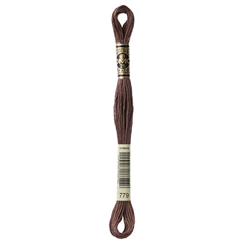 Image of DMC 6-Strand Embroidery Cotton Floss, Dark Cocoa