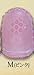 Notions - Little House Japanese Sewing Notions - Rubber Grip Thimbles (2 Pack) - Medium Size (Pink)