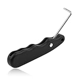 QEXUJOW Eishockey-Schlittschuhzubehör，1 Schnürsenkelversteller, faltbarer Schnürsenkelzieher, tragbarer Schnürsenkelspanner, rutschfester Schnürsenkelschlüssel aus Edelstahl für Eislaufschuhe