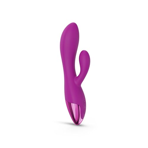Love to Love - Funky Bunny - Design Flamboyant et Ultra Flexible - Courbe Ergonomique - Waterproof - Silicone - 10 Modes de Vibration - Autonomie: 1 H - Longueur: 10.3 x ∅3.7 CM - Sweet Orchid