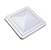 TOTMOX Cubierta de ventilación de ventana de techo de coche RV de 14 x 14 pulgadas, cubierta de ventilación de repuesto resistente a impactos para autocaravana, remolque, caravana (negro)