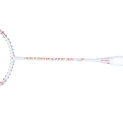 Image of Yonex Astrox Lite 37i Strung Badminton Racquet, Lightweight, High Flex, Fast Swing Power and Control, for Beginners and Intermediate Players (Pearl White, 5U5)