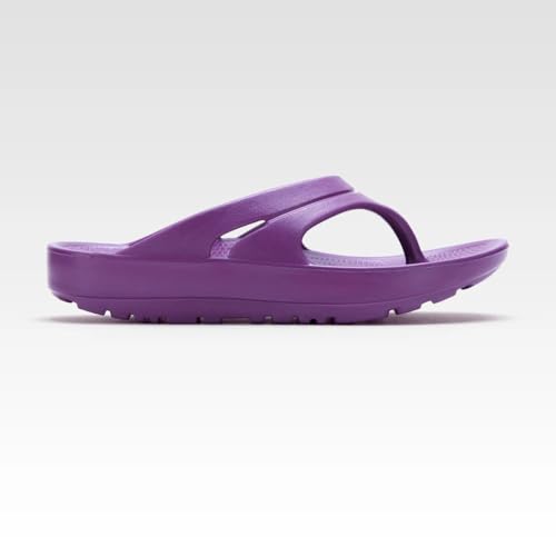 Image of Oka Unisex Sustainable Lightweight USA Made Recovery Flip Flops (Pulse It Out Purple, Size M12)